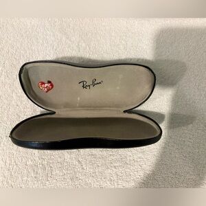 Authentic Ray-Ban Black Clamshell Sunglasses Case Unisex